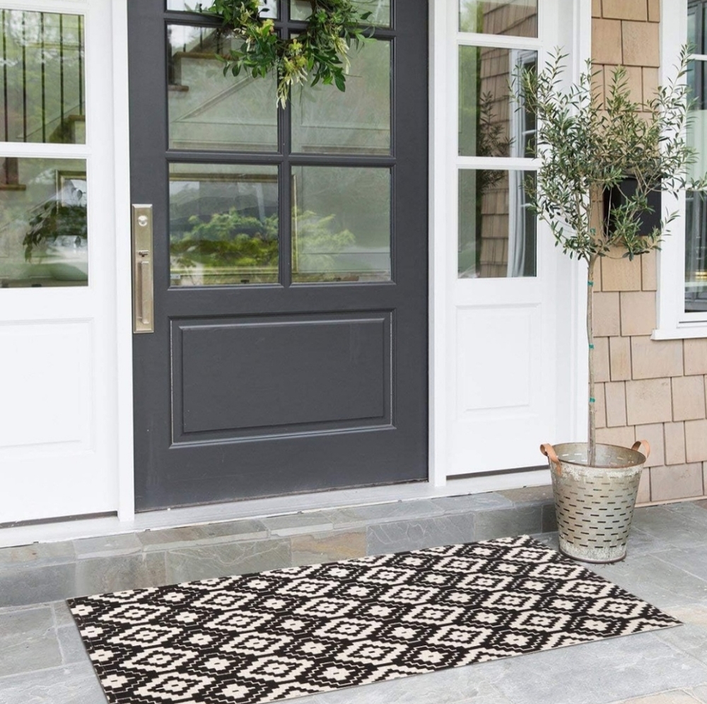Boho Geometric Aztec Rug 2x4 ft - Picture 2 of 6